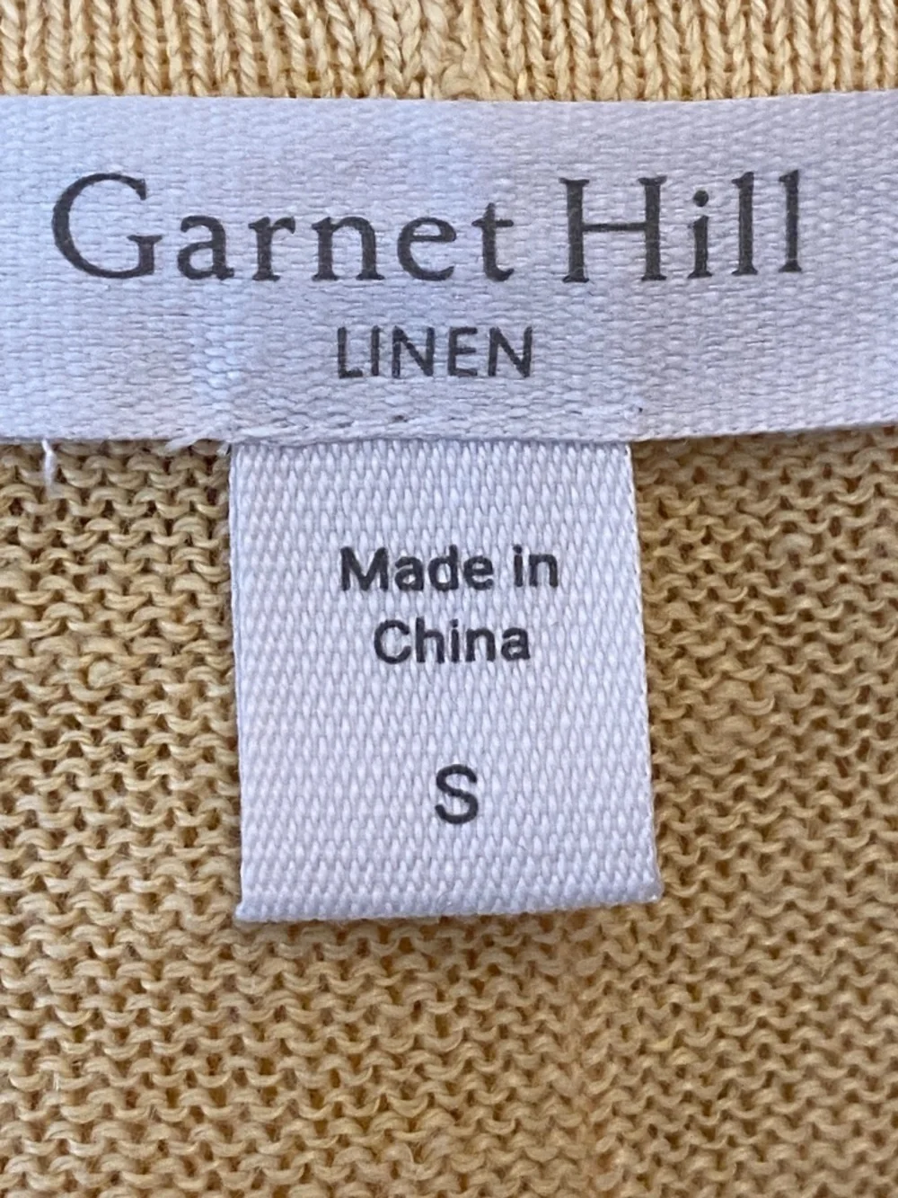 Garnet Hill Easy Linen Drape-Front Cardigan Size Small - Picture 11 of 15